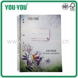 A4 Beautifu Spiral Notebook, High Quality Subject Spiral Notebook