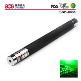 Brass Portable Green Laser Pointer Switch on Back 100mw (BGP-0035)