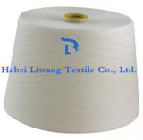 100% Polyester Spun Yarn Raw White Single Yarn