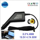 Laptop Car Charger 19.5V 4.7A 90W for Sony 6.0*4.4mm