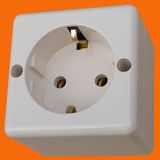 Europe Style Surface Mounted Wall Shucko Socket (S2010)