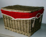 Wicker Storage Basket with Fabric Lining(SB019)