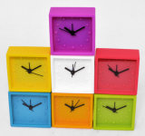 Fashion Lovely Square Silicone Analogue Quartz Table Alarm Clock