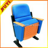 Jy-601 Wooden Seat Church Banquet Cover Fabric Folding Furniture Seating Auditorium for Meeting Room Lecture Hall Chair