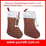 Christmas Decoration (ZY15Y158-1-2) Knitted Christmas Candy Gift Stocking