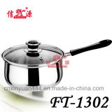 Stainless Steel Single Handle Milk Pot (FT-1302)