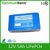 12V 5ah LiFePO4 Battery Used for UPS, Back Power