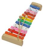 Metal Xylophone Wooden Base Xylophone Musical Toys