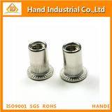 Ss316 Countersunk Head Knurled Body Rivet Nut