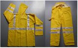 Cheap Waterproof Safety Rainsuit with 3cm Reflective Strip