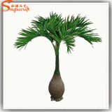 Home Decoration Fiberglass Artificial Bottle Palm Tree
