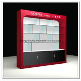 Display Cabinet and Slatwall with Red Color Painting