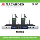 UHF Pll Dual Channel Wireless Label Microphone (MC-9007L)