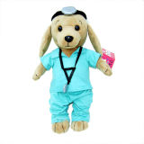 Plush Cartoon Dog Doctor Toy
