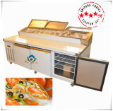 S/S Pizza Workbench Refrigerator with Display Trays