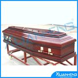 American Style Funeral Metal and Wooden Casket