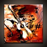 Abstract Musical Instrument Oil Painting for Wall Decoratives