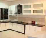 MDF Lacquer Kitchen Cabinet with Glass Door