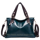 Fashion Leather Lady Handbag for Outdoor (MH-6027)