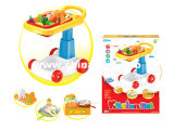 Food and Plastic Kitchen Cooking Set Toy, Shopping Car. (212386)
