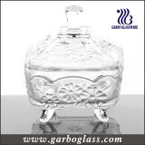 Decorative Glass Candy Jar& Glass Pot for Sweety (GB1818JH)