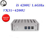 Fox Low Cost Mini Compter X31 I5 4200u Dual Core 1.8GHz 4G RAM Cheap Mini Sever Computer Fanleass Design Support 3D Video