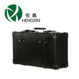 High Quality Leather Suitcase Luggage with Metal Key Lock