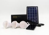 3W Rechargeable LED Solar System Light for Home and Mobile Phone Charging Function