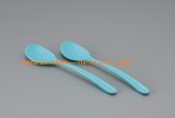 2-Piece Set Plastic Spoon Tableware-Blue (Model. 1018)