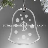 Personalized Bell Glass Xmas Ornament for Christmas Tree Ornaments