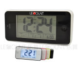 LCD Desk Clock with Calendar/Thermometer/Temperature Display (LC845)