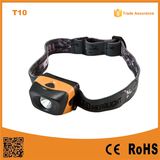 T10 3 Brightness Levels 1W Ipx4 Waterproof Reflector High Power LED Headlamp