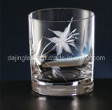 Crystal Tumbler with Cut and Sliver (G1209)