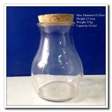 400ml Glass Storage Jar with Cork
