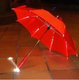 Fold Umbrella with LED Linght, Foldable with Flashlight Handle Windproof