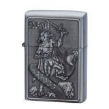 Metal Promotional Gifts Zinc Alloy Embossed Oil Lighter Xf6001c
