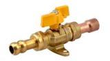 Flow Aperture Threaded Brass Air Valve Copper Te-13