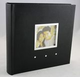 Classic Black Leather Family Photo Album (PA-023)