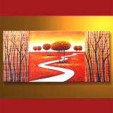 Modern Abstract Landscape Painting on Canvas