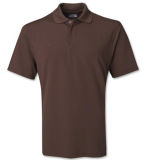 Short Sleeve Brown Polo Shirt with Pocket