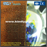 Amber Wire Nashiji Glass for Building