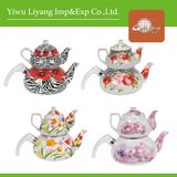 New Design Enamel Kettle Set Ceramic Tea Pot with Bakelite Handle (BY-2505)