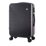 Elegant Black ABS PC Travel Trolley Luggage Suitcase