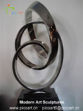 Custom Metal Sculptures Artwork Modern Abstract Stainless Steel Sculpture for Hotel Decor