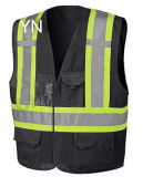 Black Reflective Safety Clothes for Work