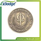 Factory Price OEM Custom Antique Brass Challenge Coin