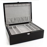 Espresso Leather Jewelry Box (HX-A0750)