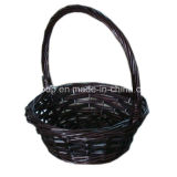 Hot Selling Handled Painting Fruit Willow Basket