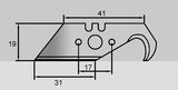 Hook Knife Blade