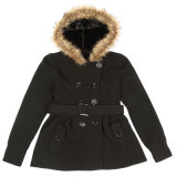 Fashion Ladies Long Hoodie Jacket for Winter